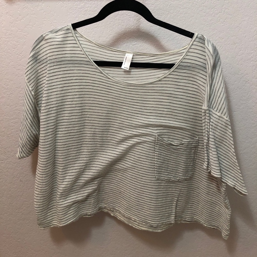 American Apparel cropped boxy tee