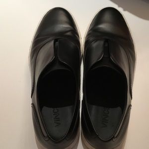 Slip on leather Vince shoes.