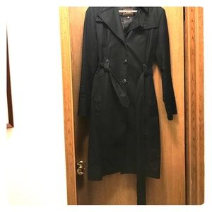 Blk Cole Haan Belted Peacoat! Excellent Condition!