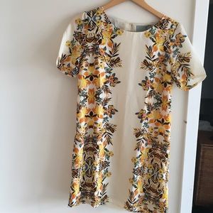 Tropical vacation mini dress printed