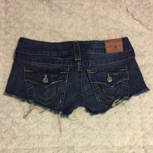 True Religion Joey Cut-Off Jean Shorts