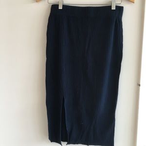 Zara knit skirt with side slit