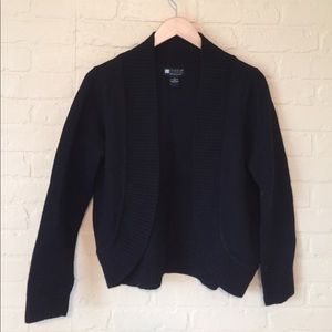 Merino wool open cardigan