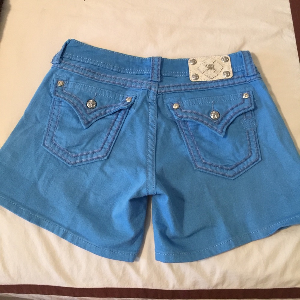 Miss Me Blue Shorts