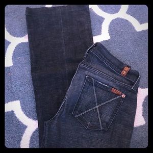 Boot Cut/Flare” 7 for all mankind jeans”