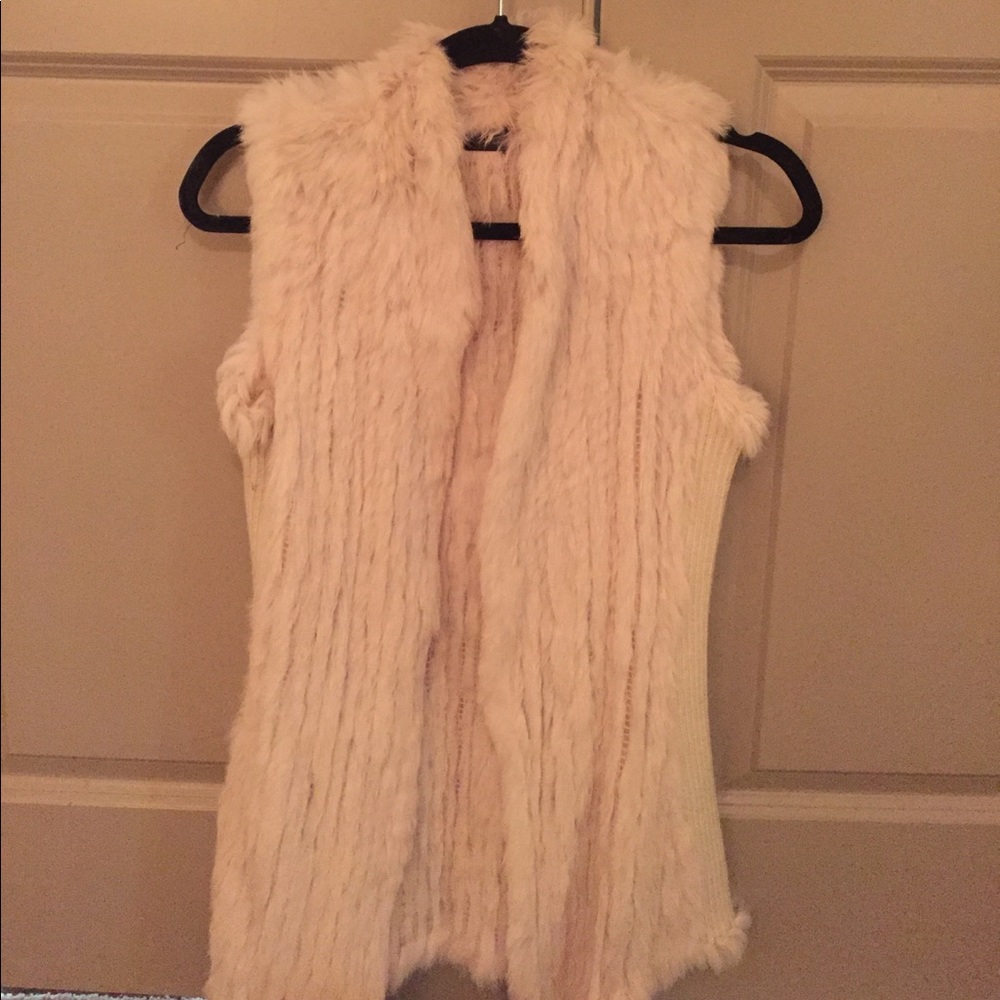 Real fur vest