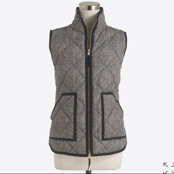 J crew quilted vest herringbone - Picture 2 of 3