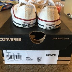 Kids white converse size 5 infant