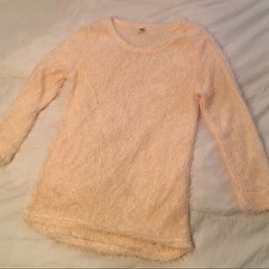 Fuzzy Blush Pink Sweater