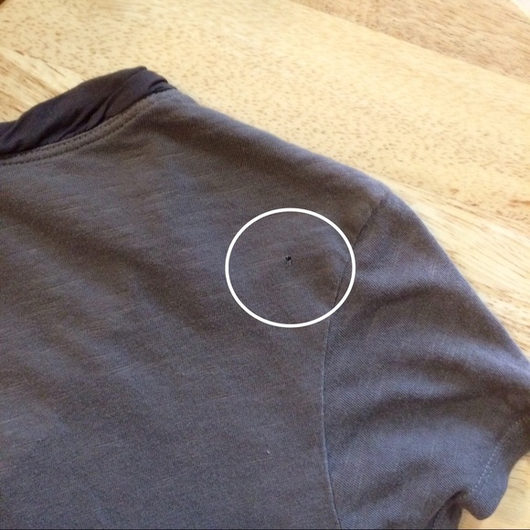 Left of Center | olive green peplum back tee - Picture 6 of 6