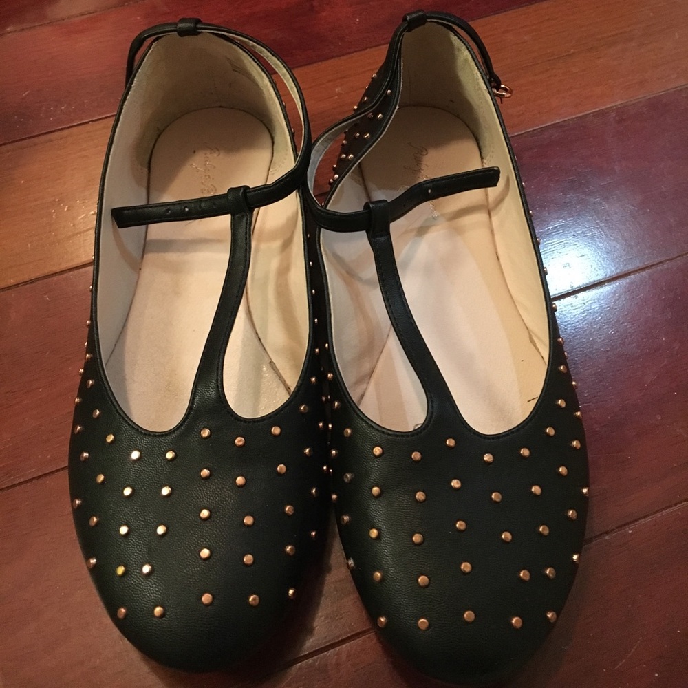 Ruby Bloom girls size 5 black patent flat