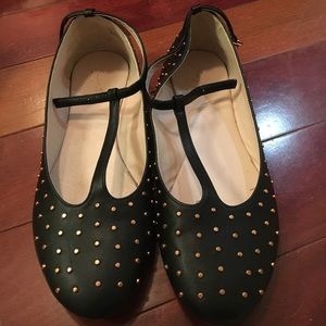 Ruby Bloom girls size 5 black patent flat