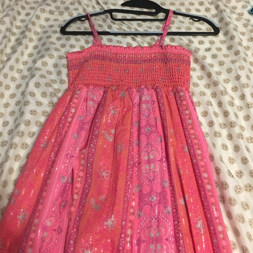Cute long pink  maxi dress