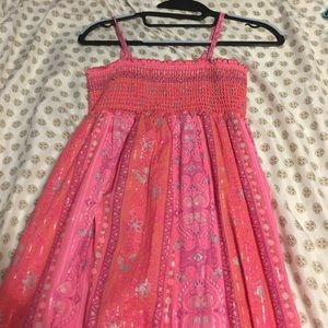 Cute long pink  maxi dress