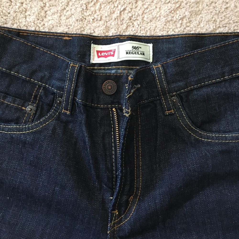 Boys Levis 505 Blue jeans sz 14 REG New W/o tags - Picture 3 of 4