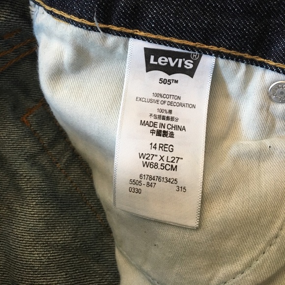 Boys Levis 505 Blue jeans sz 14 REG New W/o tags - Picture 4 of 4