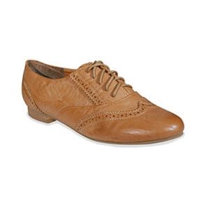 Wanted Tan Jag Oxford Flats