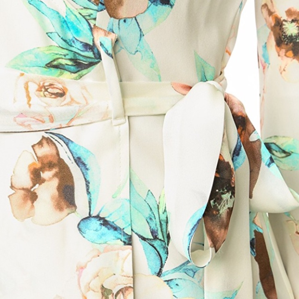 NWT 力 Stone Cold Fox Giselle Silk Wrap Dress - Picture 3 of 5