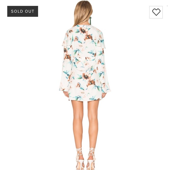 NWT 力 Stone Cold Fox Giselle Silk Wrap Dress - Picture 5 of 5