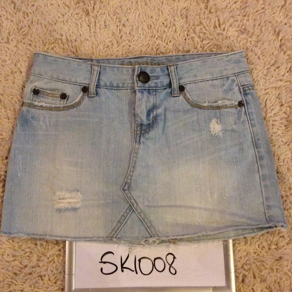 American Eagle Jean Mini Skirt-Size 2 (Sk1008)