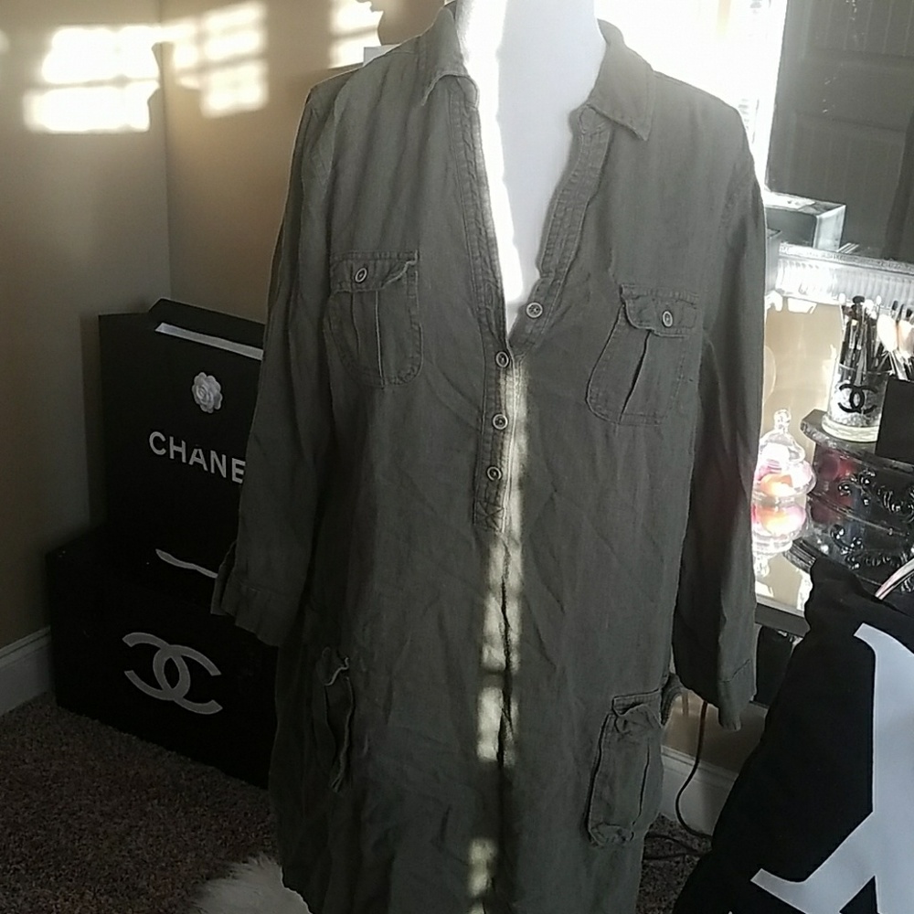 Olive green dress/tunic
