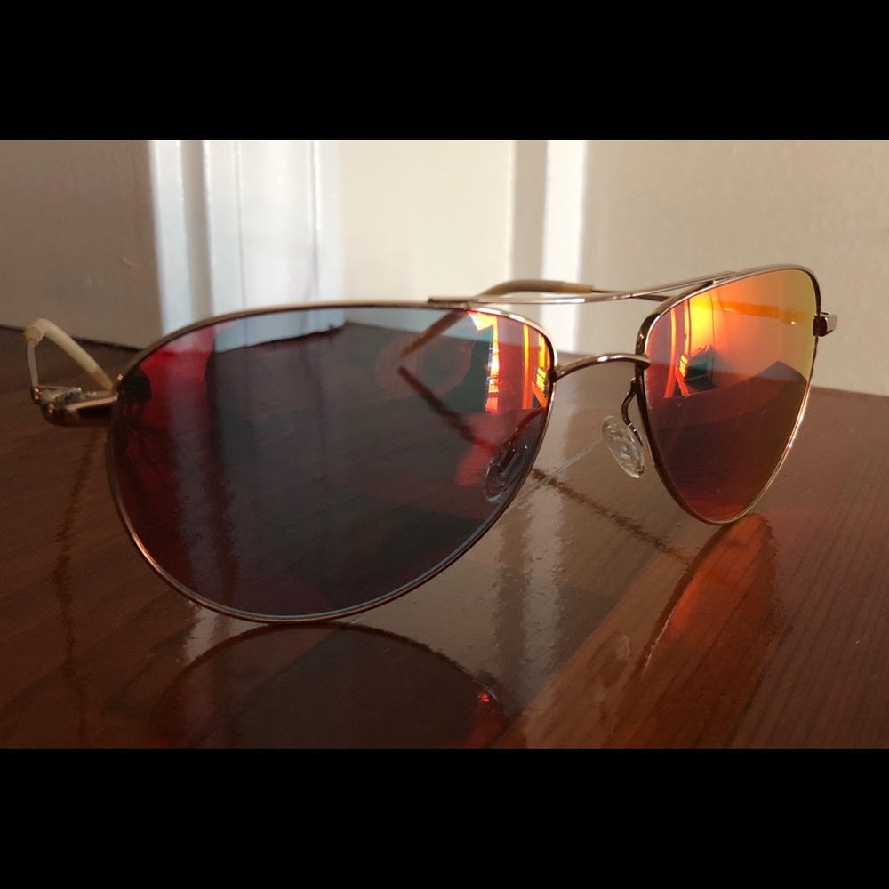 Oliver People’s Benedict Mirrored Red Sunglasses