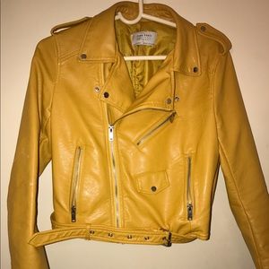 Yellow Zara jacket