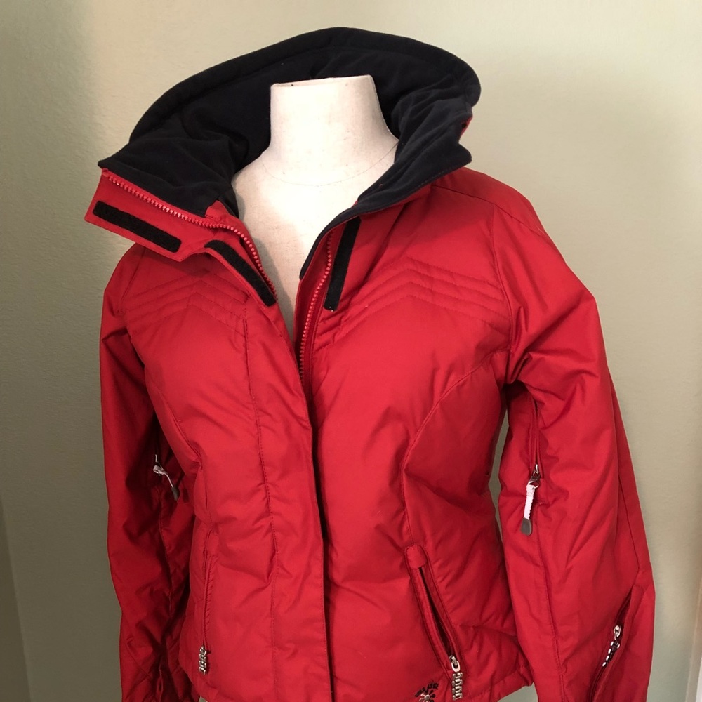 Red ski jacket