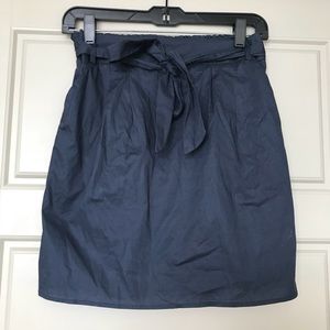 Anabella Solid Navy Skirt
