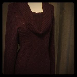 GUC-Oxblood Red/Burgundy Cowlneck Sweater