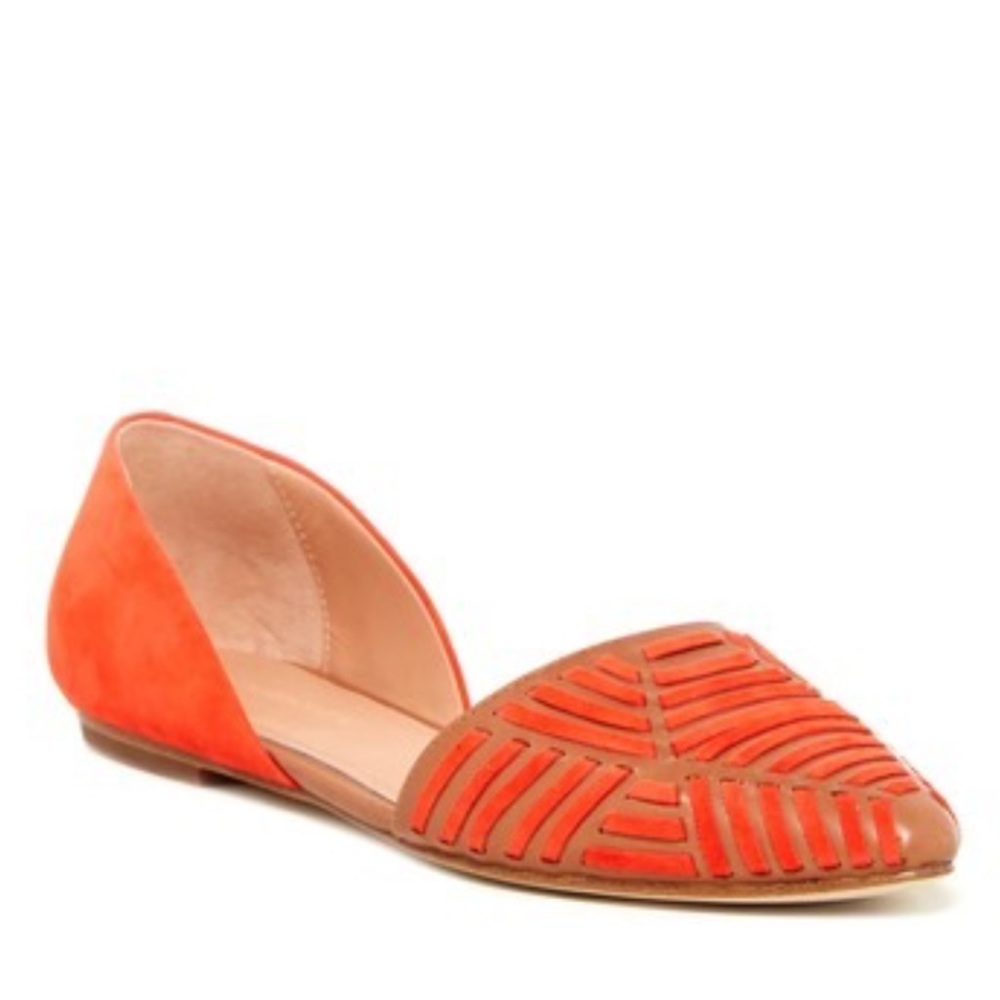 Sigerson Morrison Velu red and brown flats