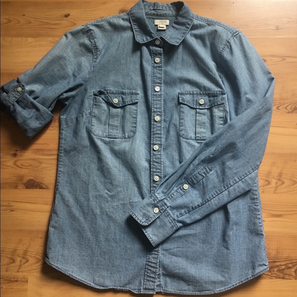 J. Crew chambray button-up