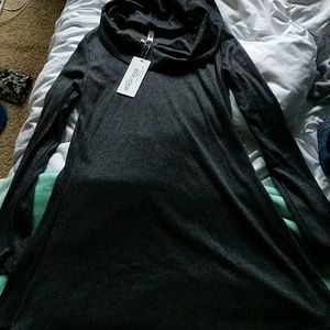 Nwt gray cowl neck top