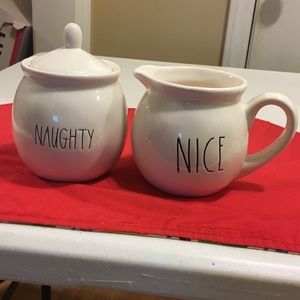 Rae Dunn Naughty and Nice Christmas Set
