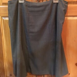 Calvin Klein A line skirt in classic gray.