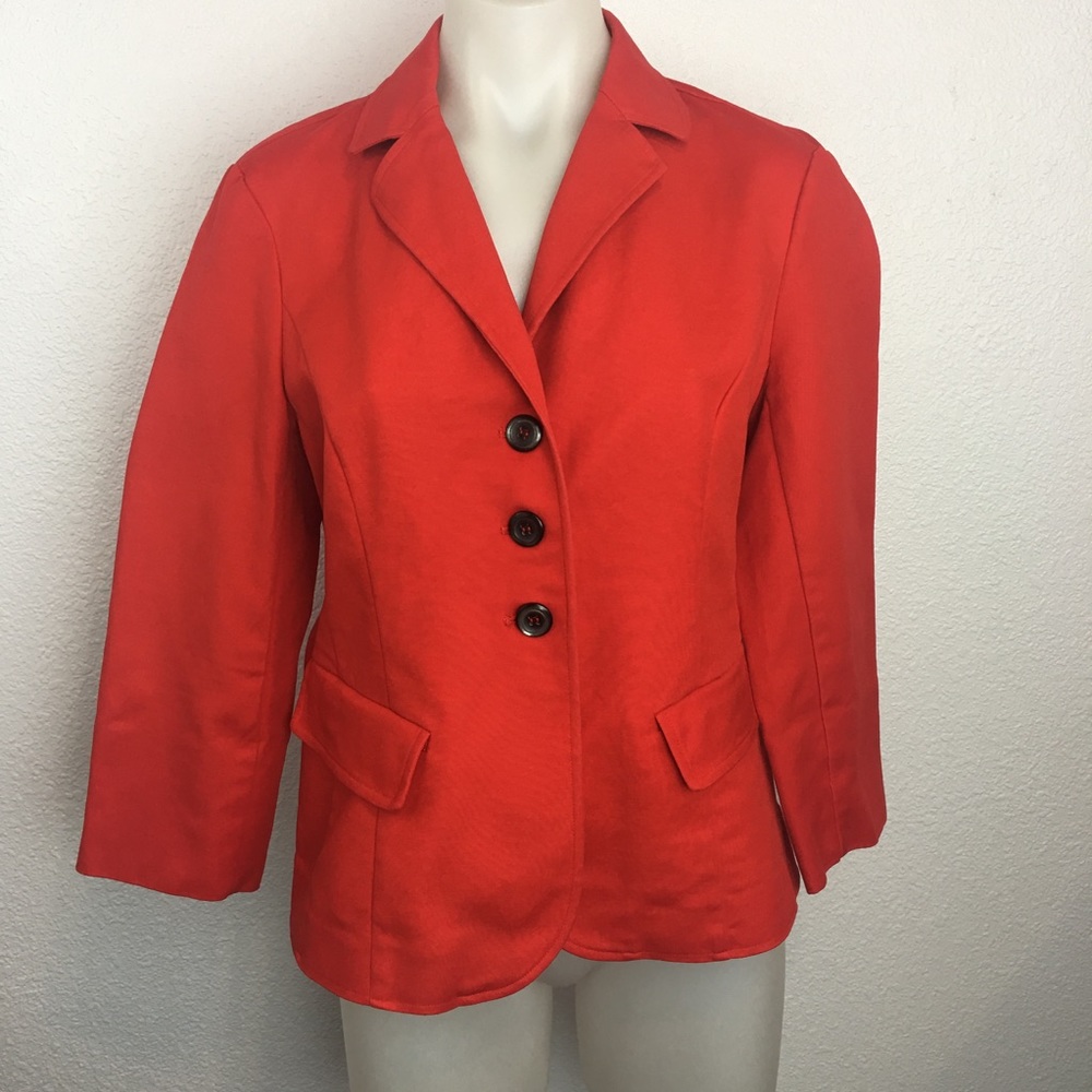 Gallia Moda Women's Orange Blazer