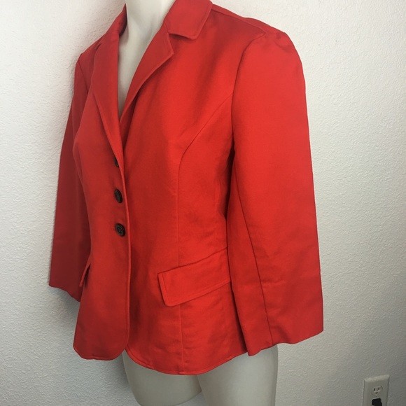 Gallia Moda Women's Orange Blazer - Picture 2 of 5