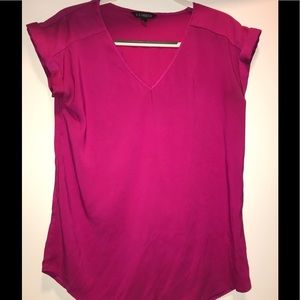 Pink Short Sleeve Blouse