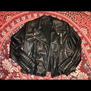 Faux leather jacket