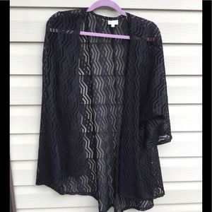 LuLaRoe Lace Large Lindsay. Black