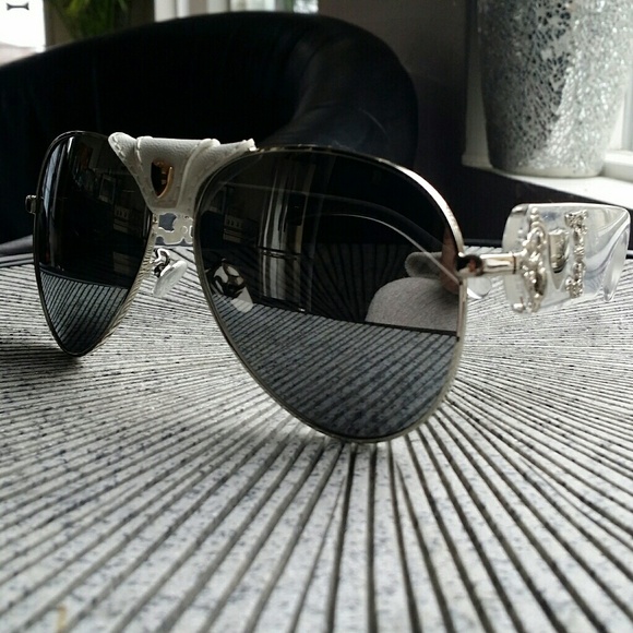 NWT DESIGNER LOOK SUNGLASSES AVIATIORS - Picture 2 of 4