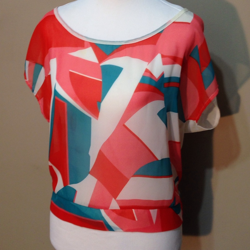 Sheer Split Back Top