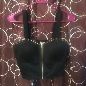 Studded crop top