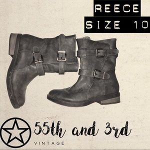 Mid Calf High Gray "Reece" Booties
