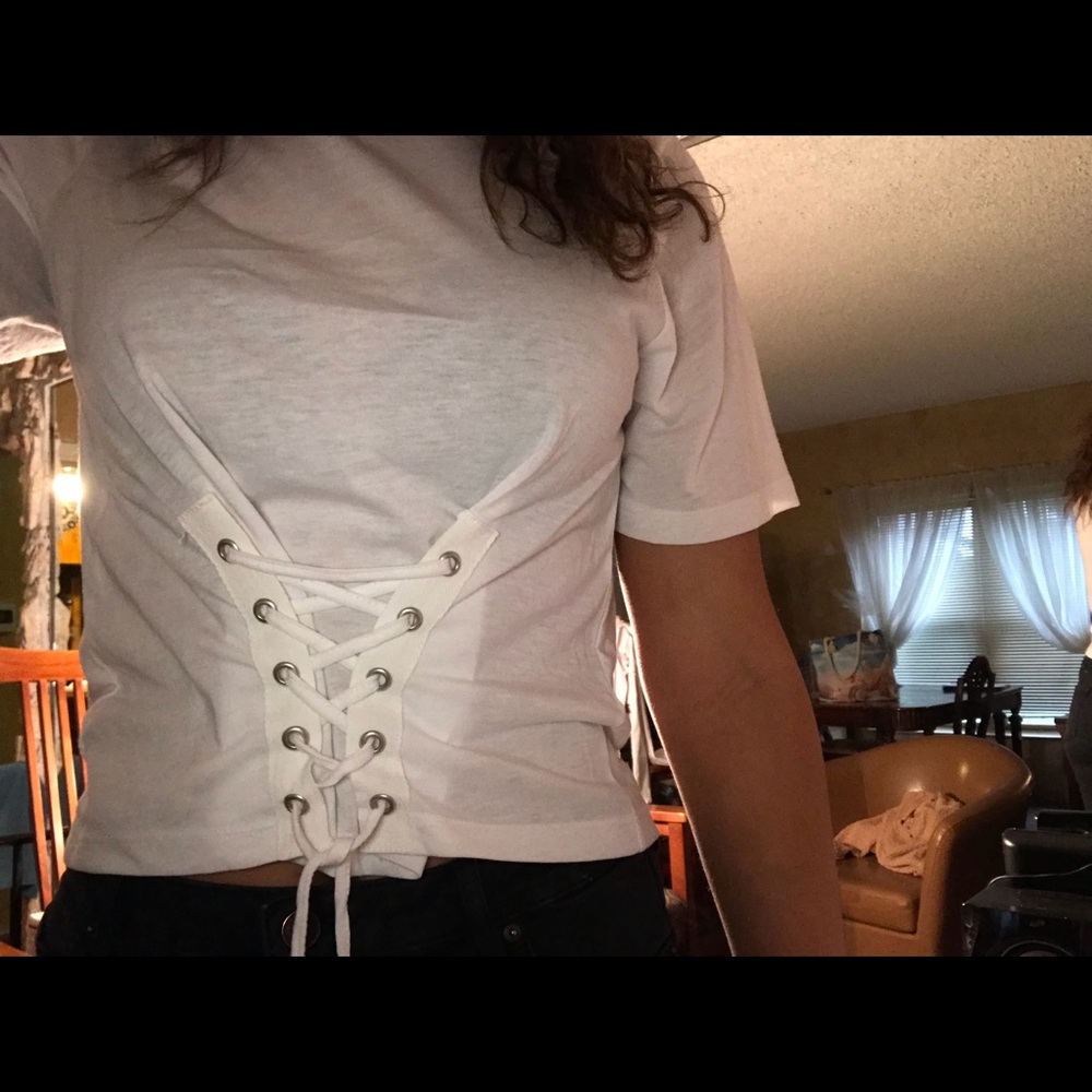 White Corset top