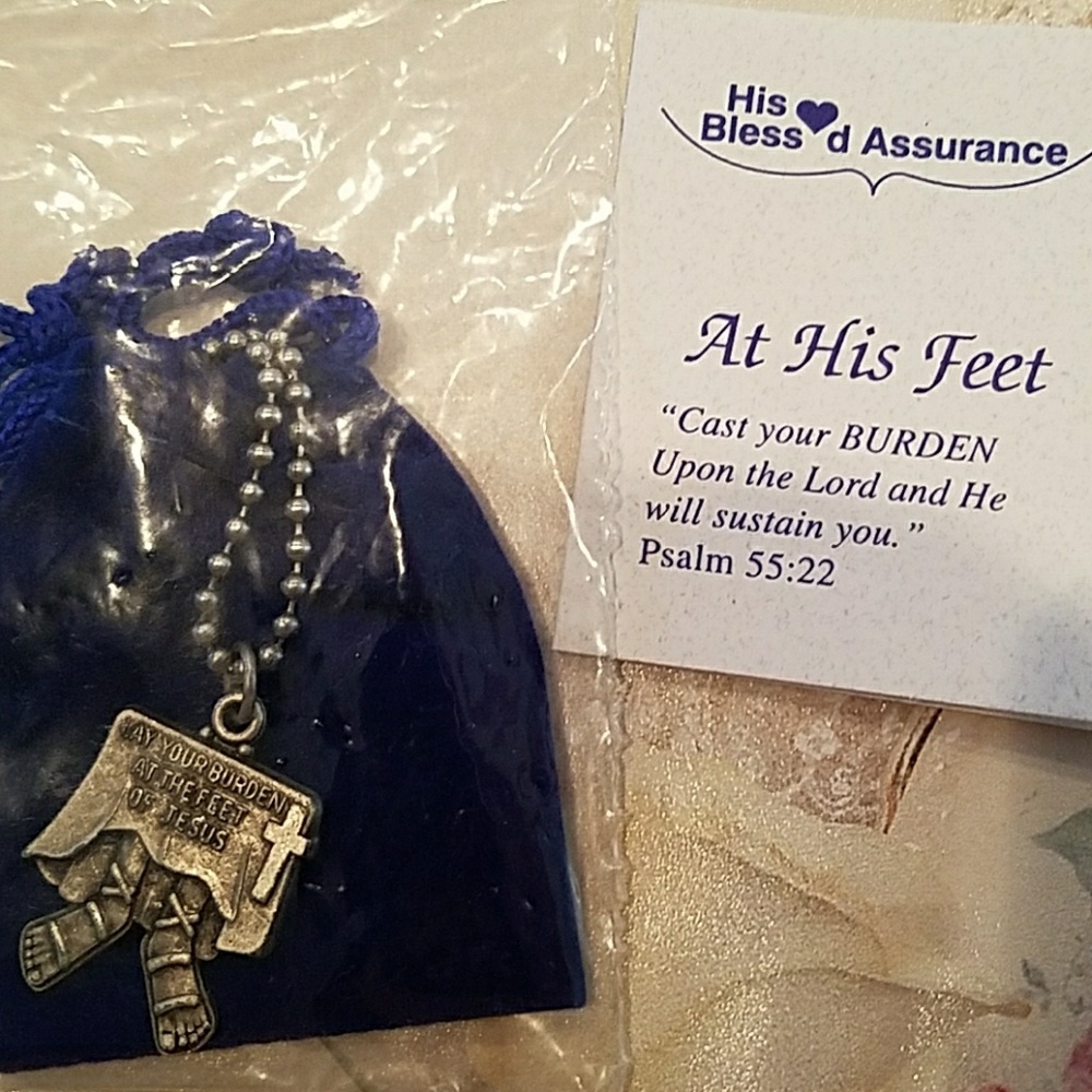 New "At His Feet Pendant Necklace"