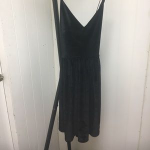 Black velvet dress