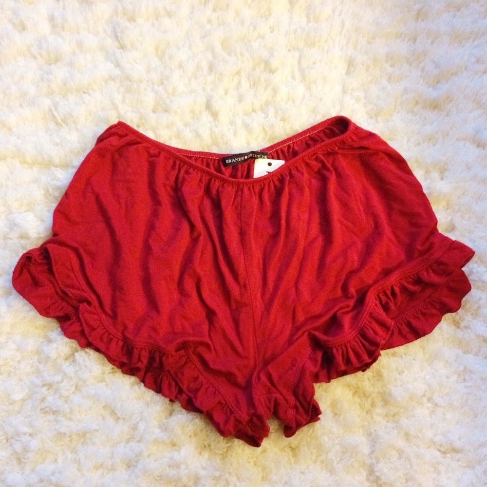 red brandy melville vodi shorts