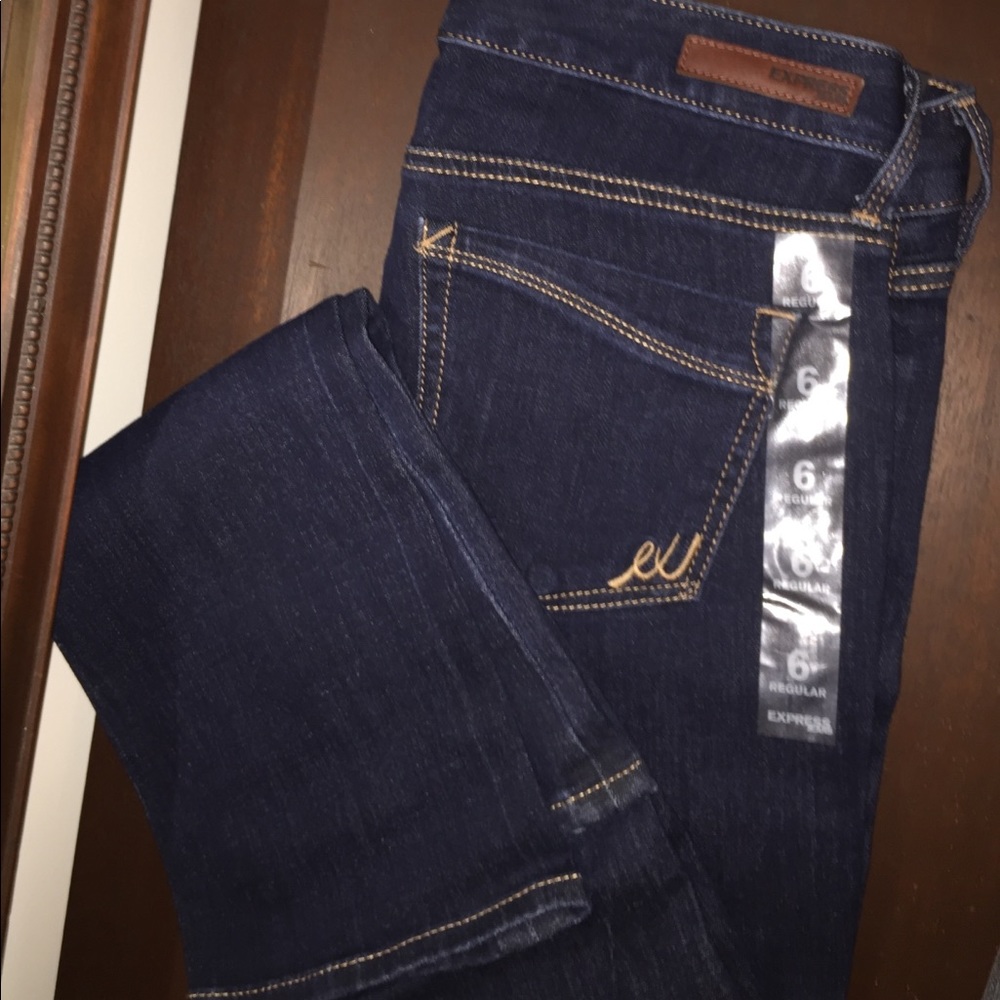 Express dark wash jeans