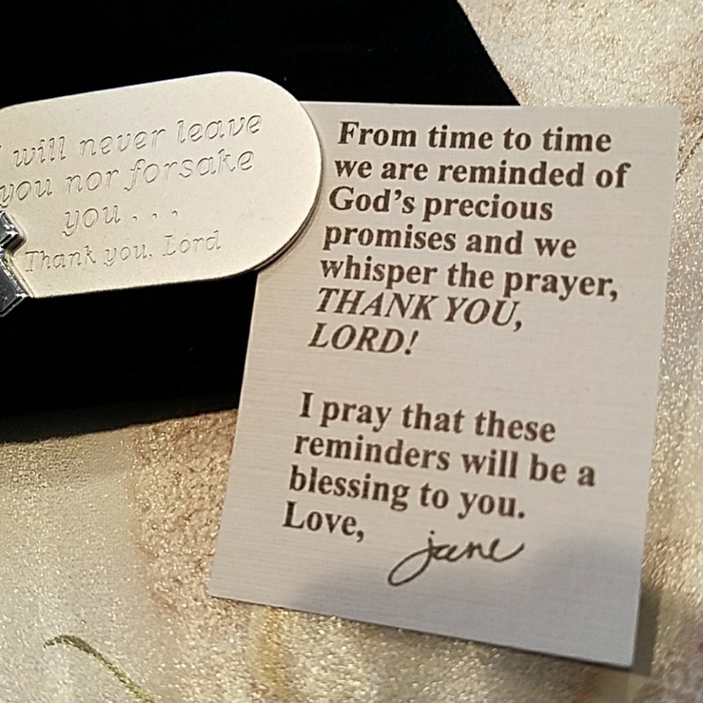 New "Thank you Lord" Dogtag style Necklace - Picture 3 of 3